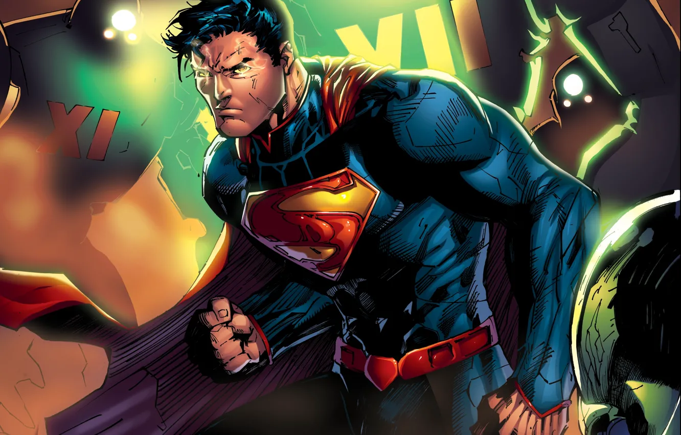 Photo wallpaper Superman, DC Comics, Clark Kent, man of steel, Kal-El