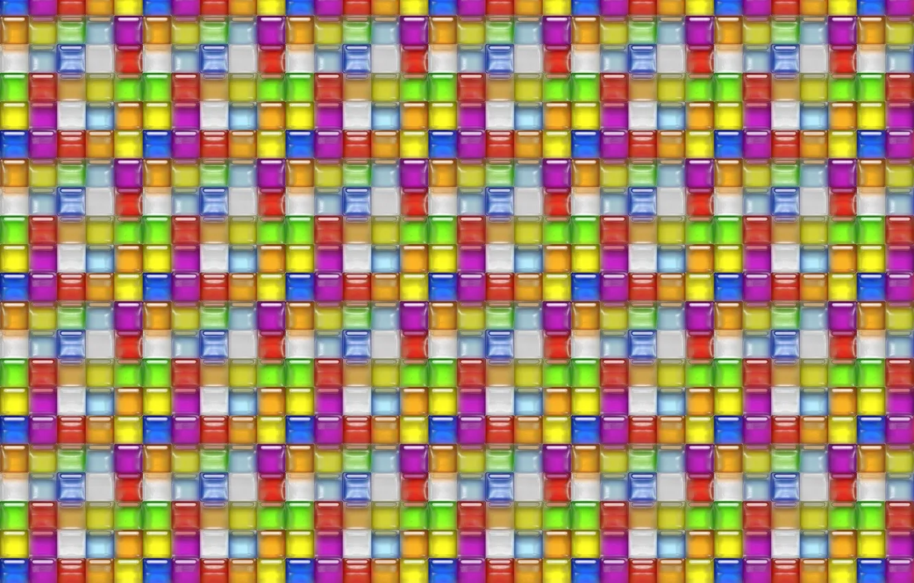 Photo wallpaper glass, mosaic, background, tile, Shine, grille, texture, colored squares