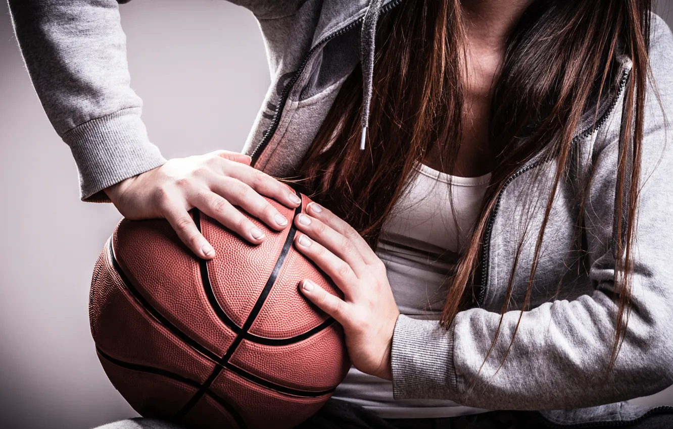 Wallpaper basketball, woman, ball images for desktop, section спорт -  download