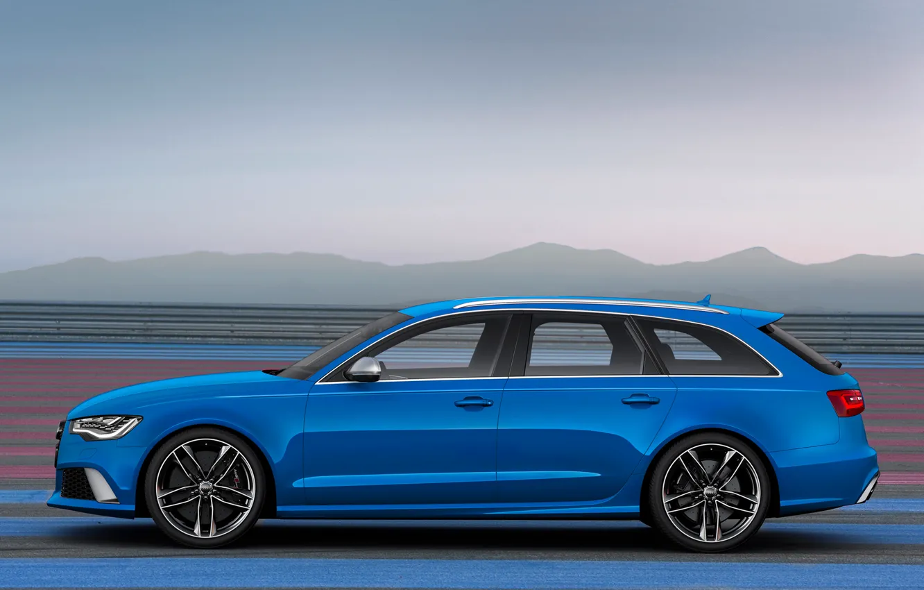 Photo wallpaper car, Audi, blue, wallpapers, Before, RS6