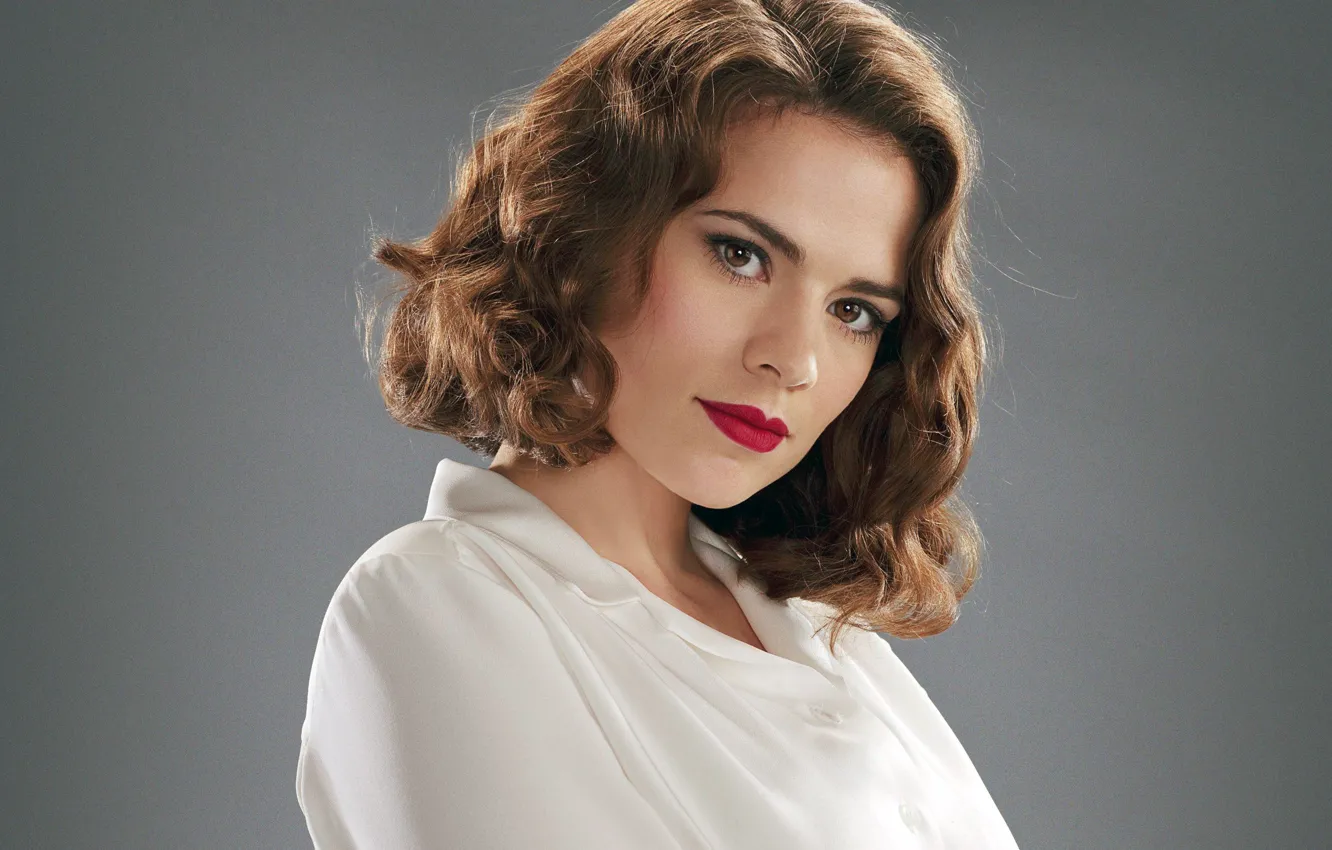 Photo wallpaper retro, actress, brunette, The first avenger, Hayley Atwell, Hayley Atwell, Captain America: The First Avenger, …