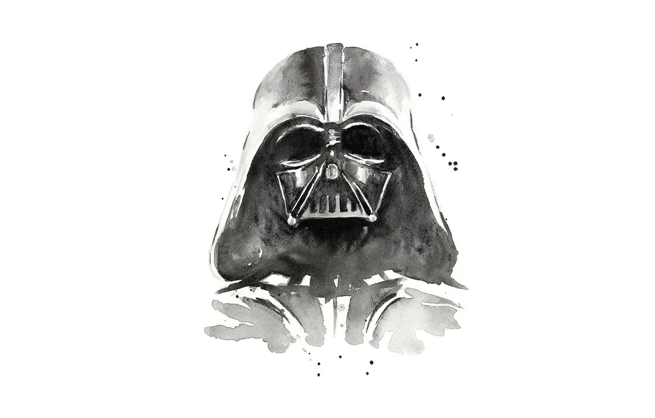 Photo wallpaper helmet, star wars, Darth Vader