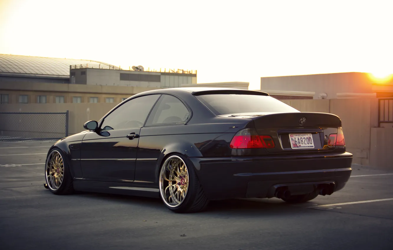 Photo wallpaper car, tuning, bmw, BMW, tuning, stance, e46