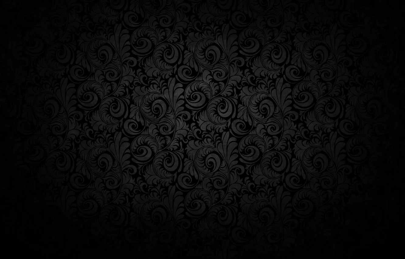 Photo wallpaper light, patterns, black background