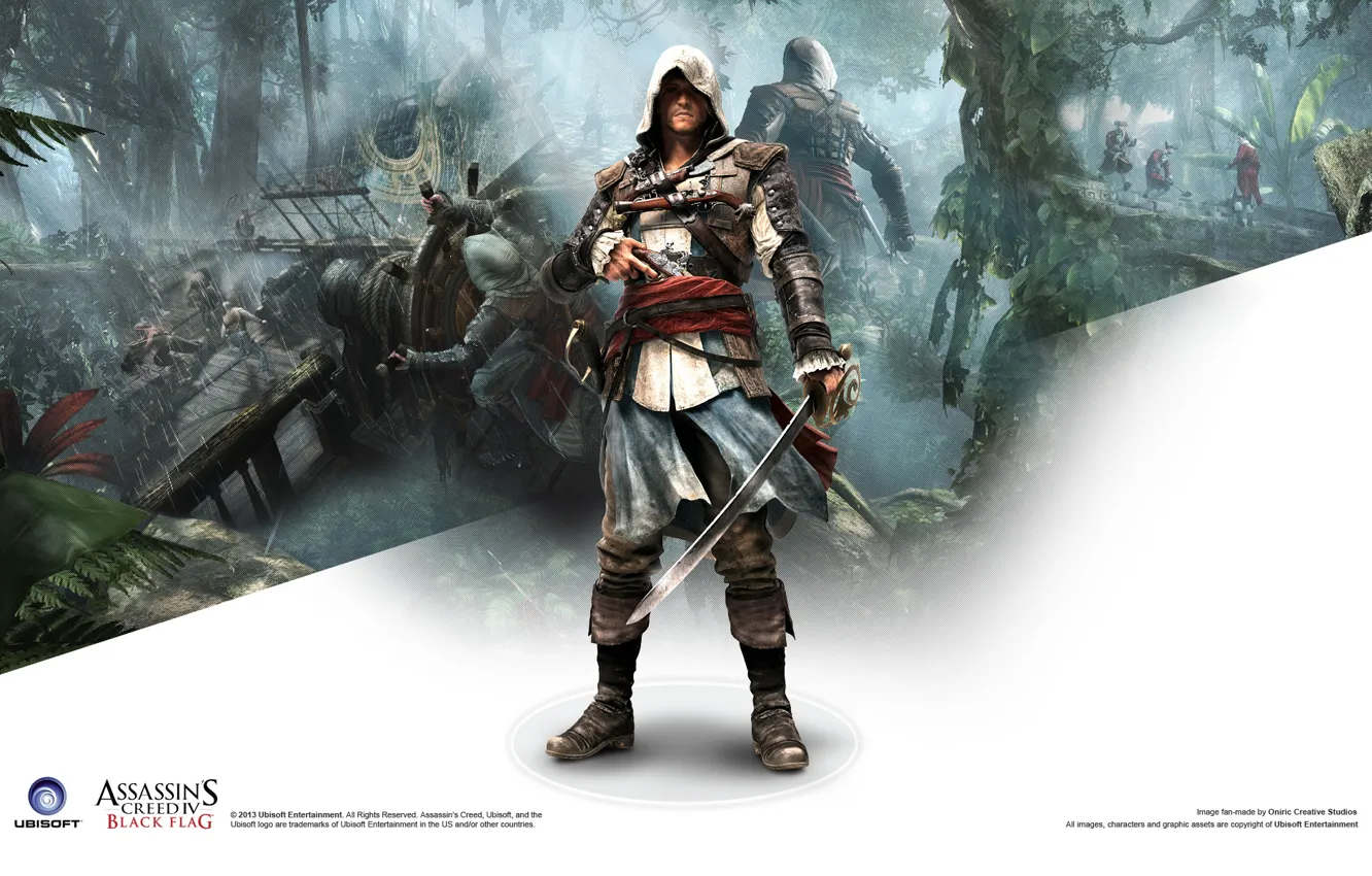 Wallpaper Edward Kenway, Edward Kenway, Assassin'S Creed IV Black Flag, Assassin's  Creed 4 Black Flag images for desktop, section игры - download