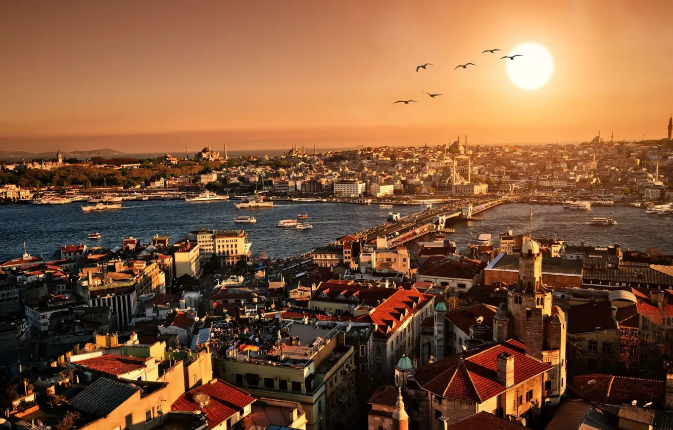 Wallpaper bridge, Istanbul, the Bosphorus images for desktop, section город  - download