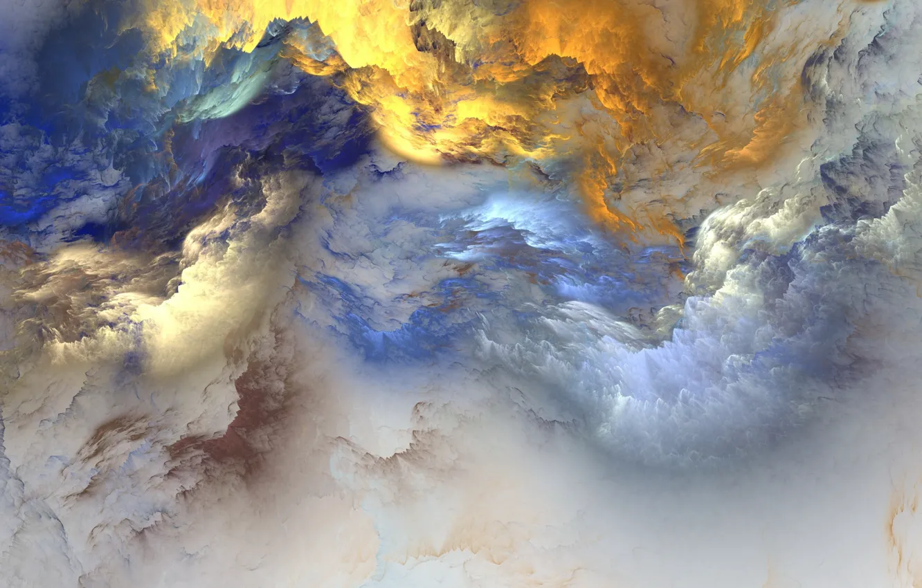 Photo wallpaper clouds, background, colors, abstract, background, clouds, unreal