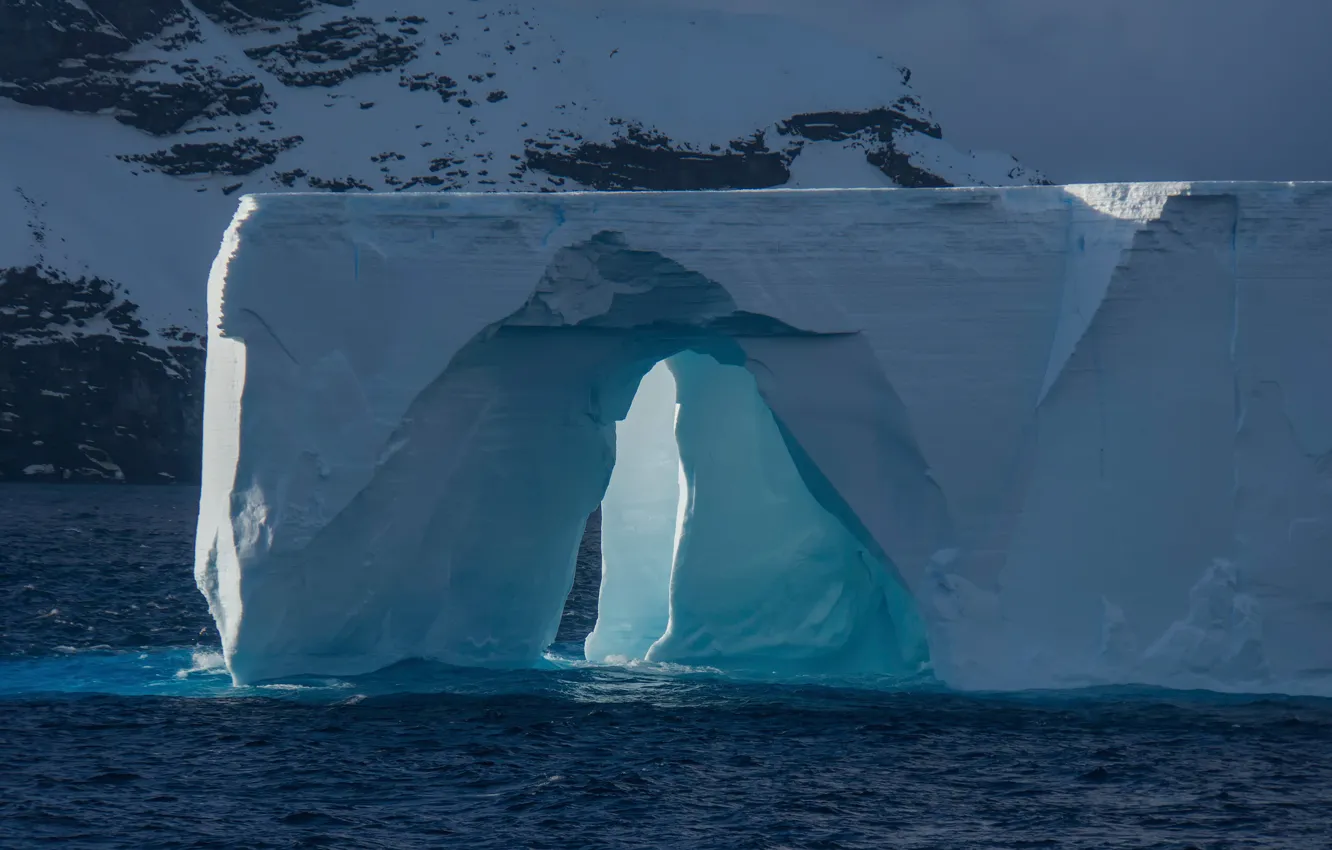 Photo wallpaper iceberg, arch, Antarctica