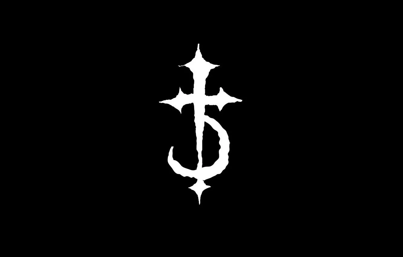 Photo wallpaper white, music, black, cross, logo, Death Metal, Cross of Confusion, Devil Driver, DevilDriver, the cross …