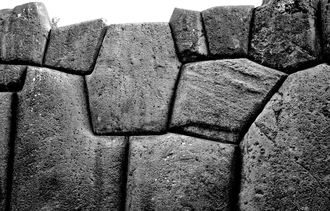 Photo wallpaper stones, stone, black and white