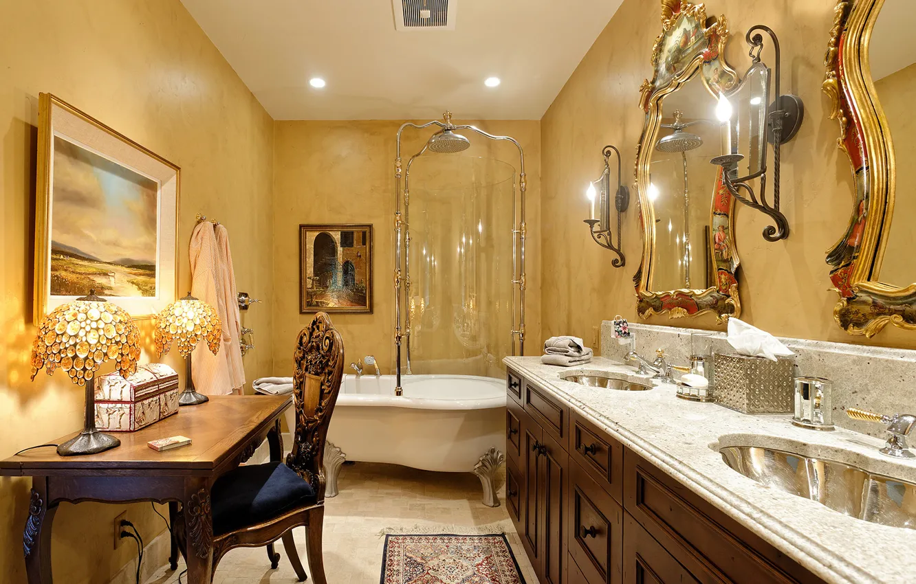 Wallpaper home, luxury, bathroom images for desktop, section интерьер -  download