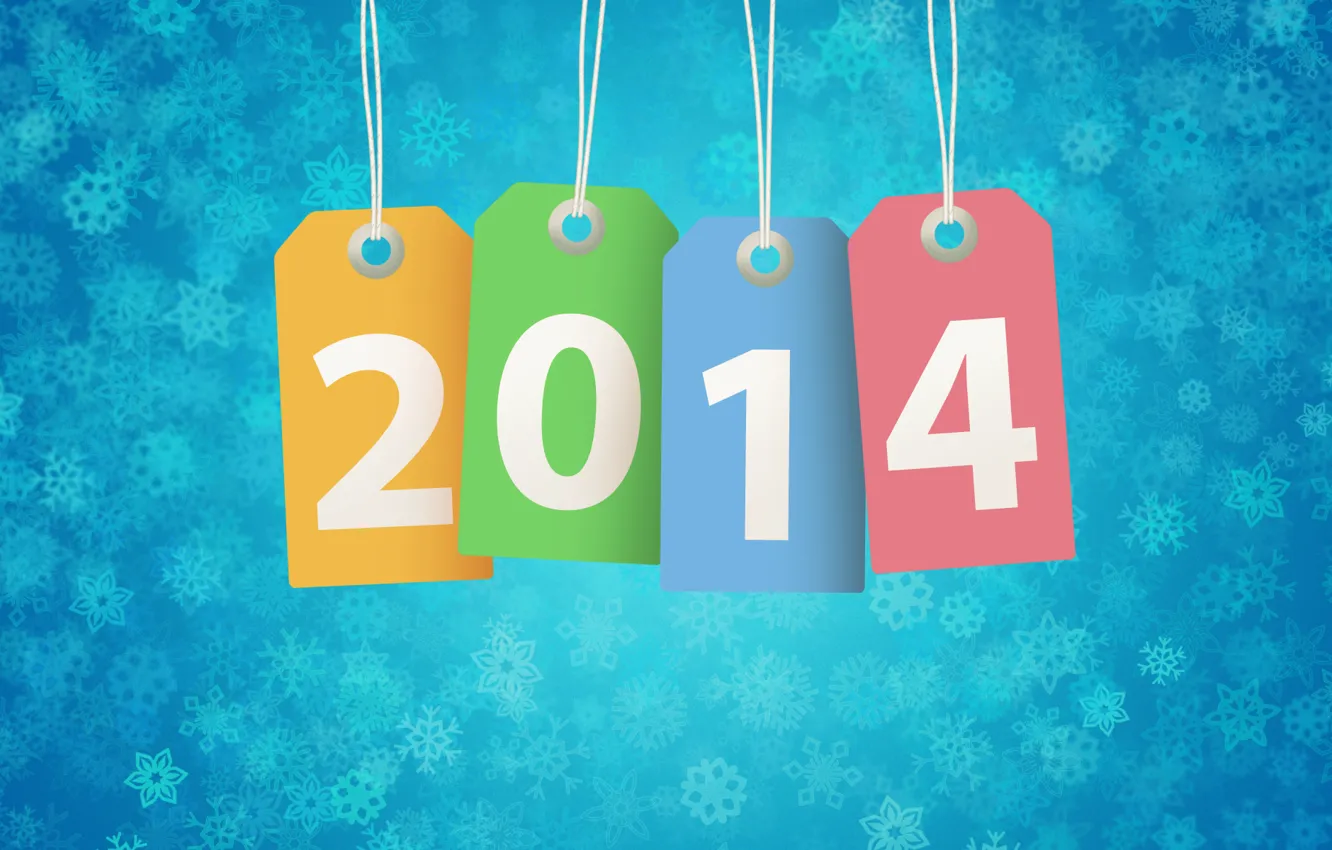 Photo wallpaper snowflakes, holiday, New Year, 2014