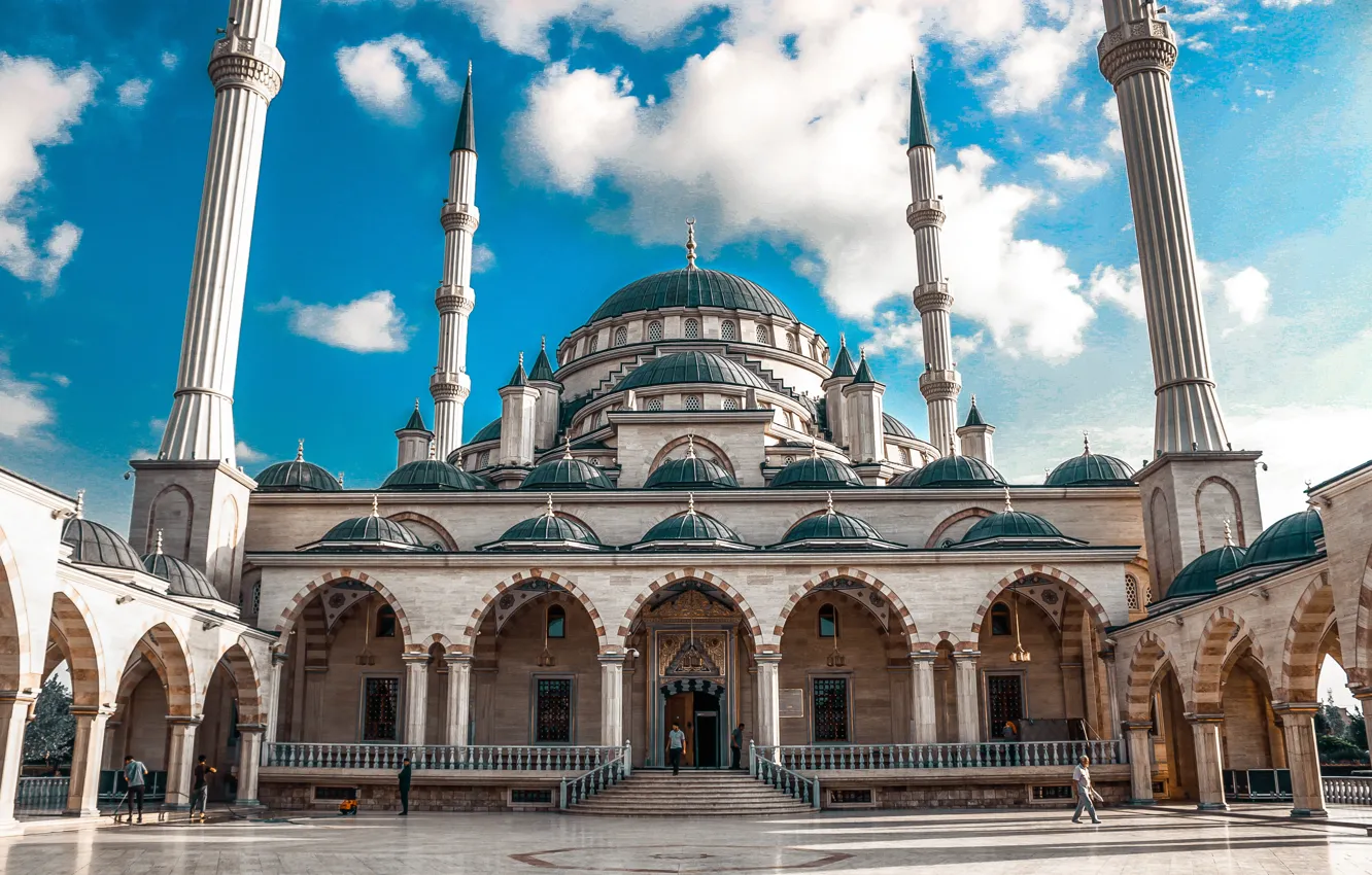 Photo wallpaper mosque, Russia, russia, terrible, Istanbul, Chechnya, mosque, terrible, istambul