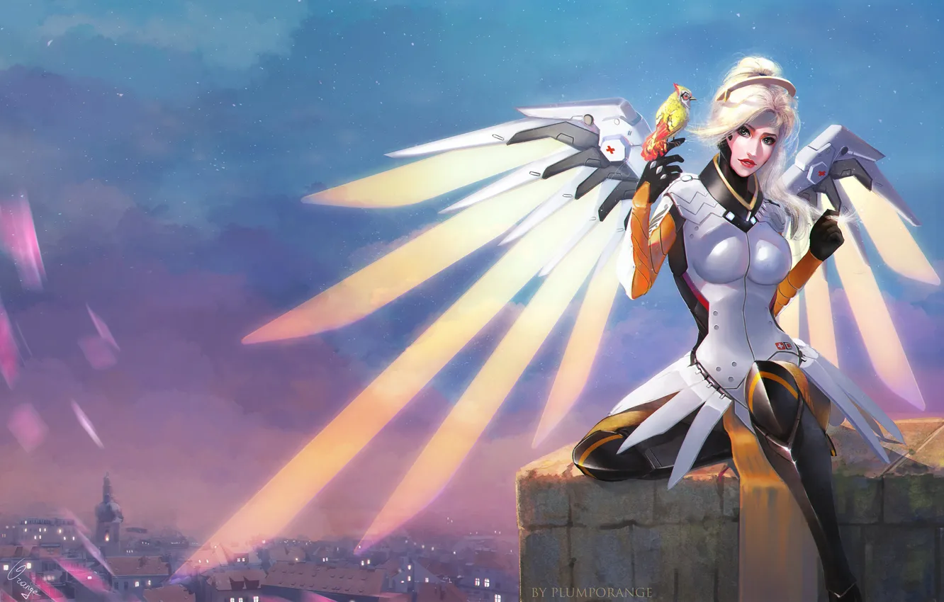 Wallpaper Game Blizzard Entertainment Overwatch Mercy Images For Desktop Section Igry Download