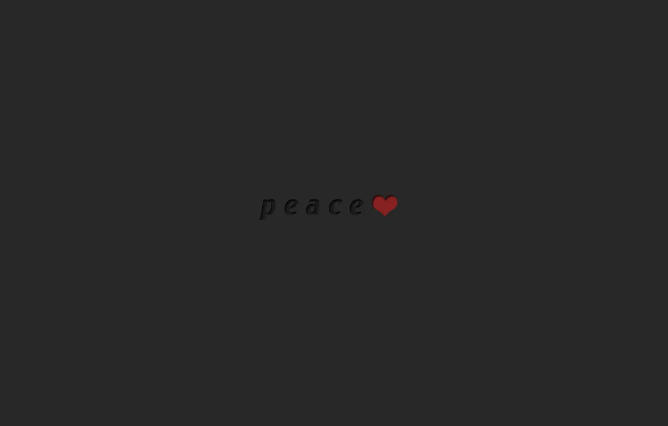 Wallpaper minimal, love, black, peace, heart images for desktop, section  минимализм - download