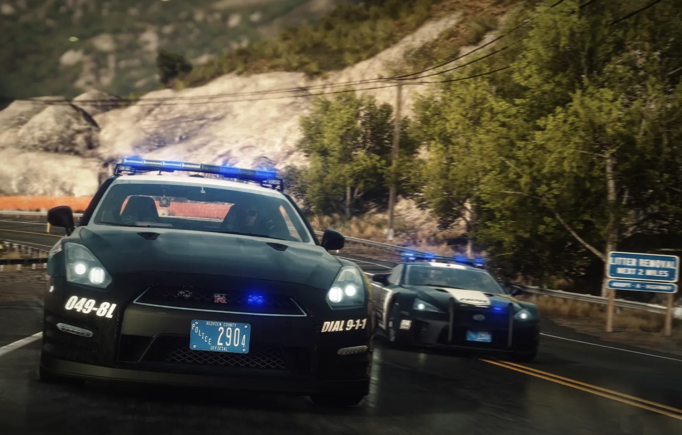 Wallpaper race, police, chase, lexus lfa, Nissan GT-R, Need for Speed Rivals  images for desktop, section игры - download