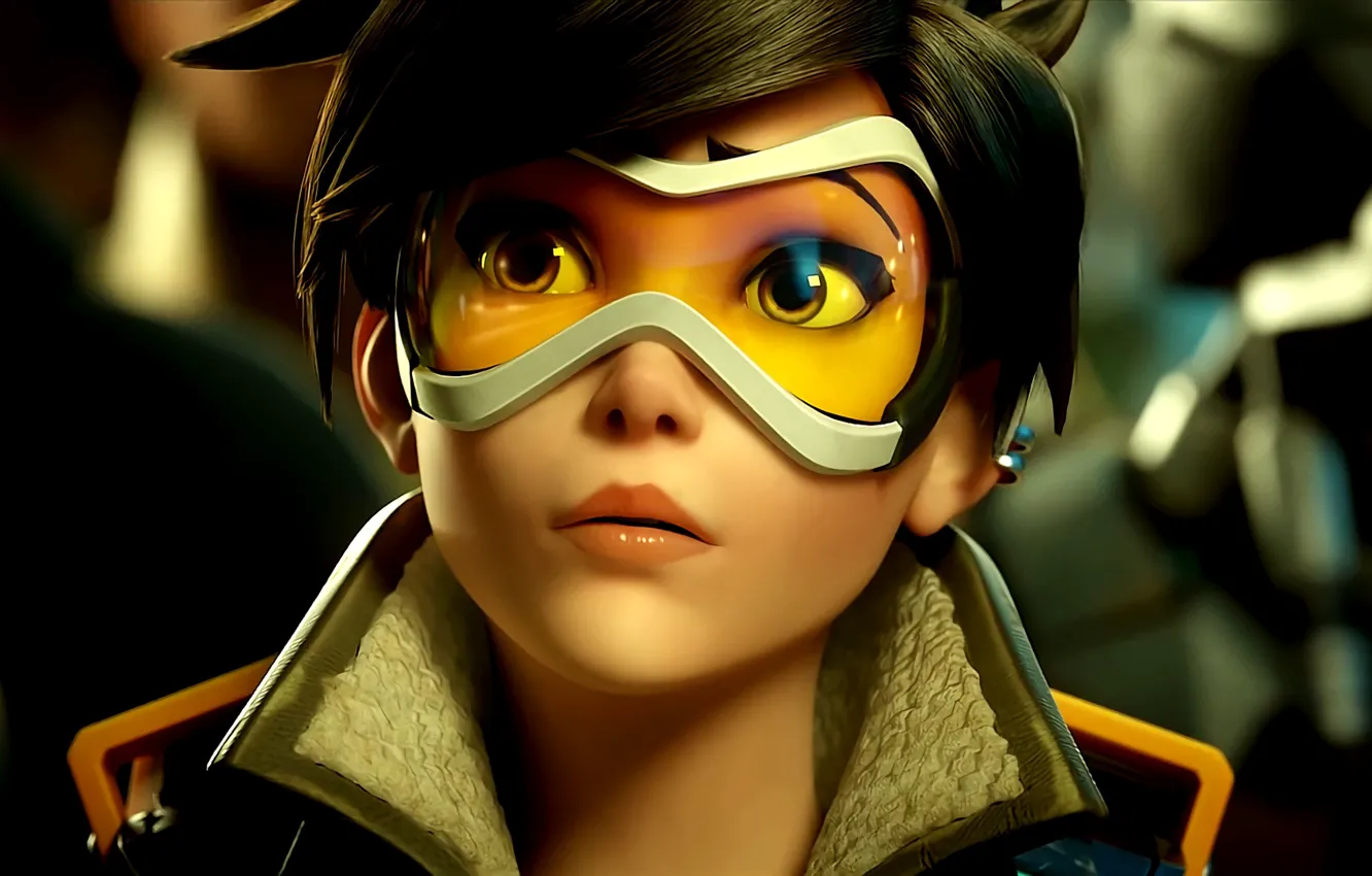 Photo wallpaper Blizzard Entertainment, Overwatch, Tracer, Tracer