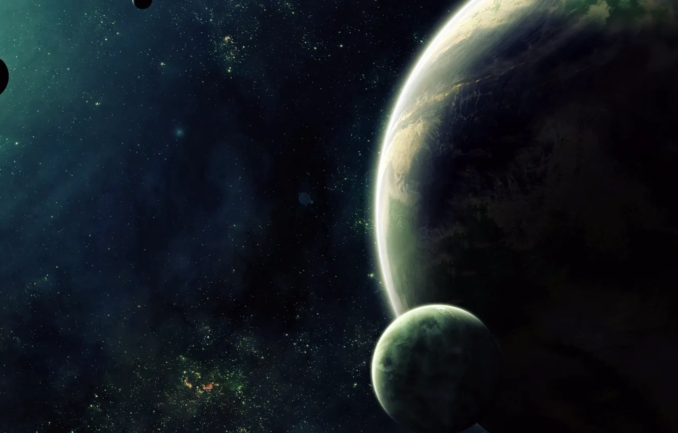 Wallpaper Dark Planets Sci Fi Images For Desktop Section космос