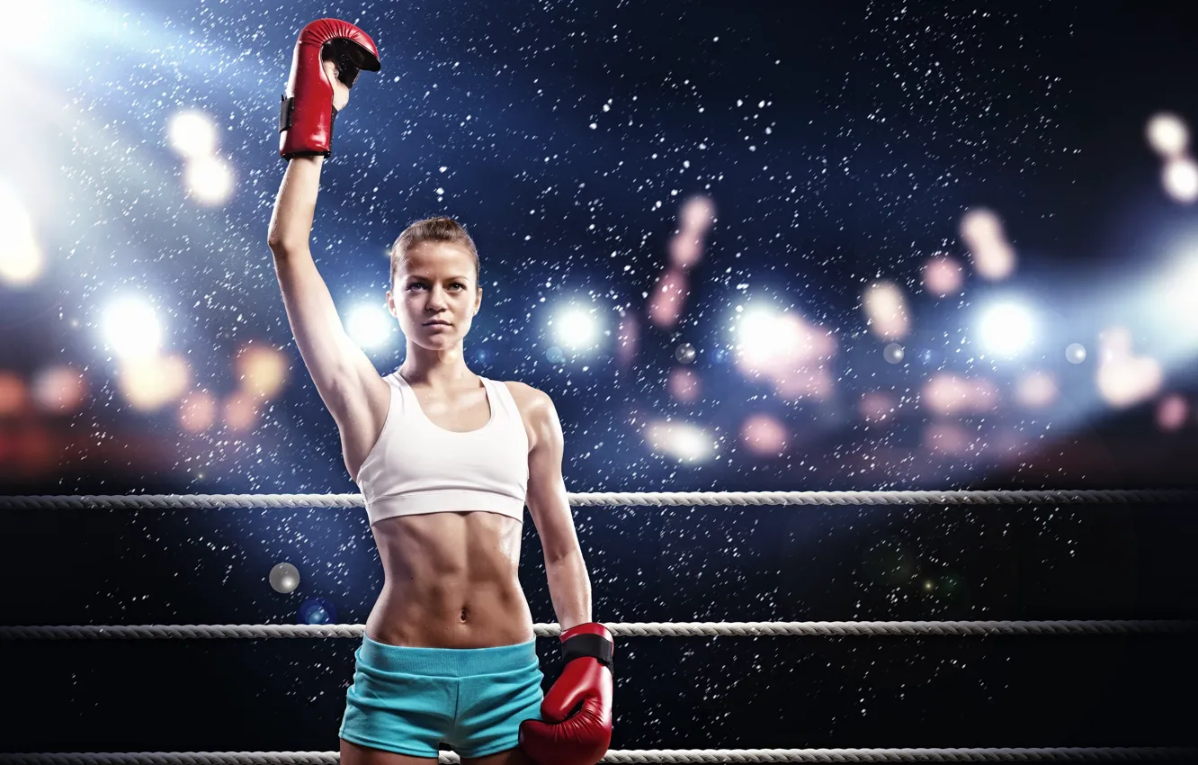 Wallpaper girl, sport, Boxing, the ring images for desktop, section спорт -  download