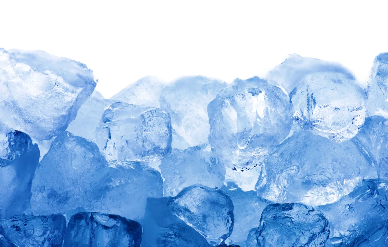Photo wallpaper ice, cubes, ice, blue, cubes