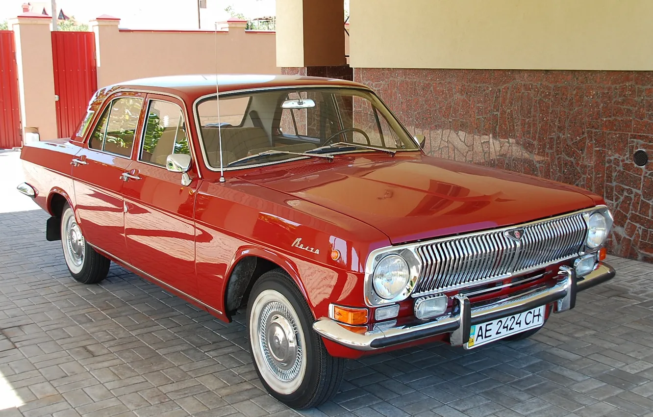 Photo wallpaper red, Volga, avto, CCCP