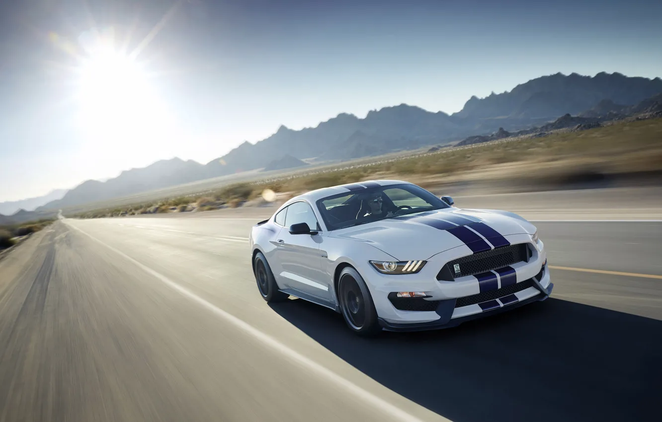 Photo wallpaper Mustang, Ford, Shelby, GT350, 2016