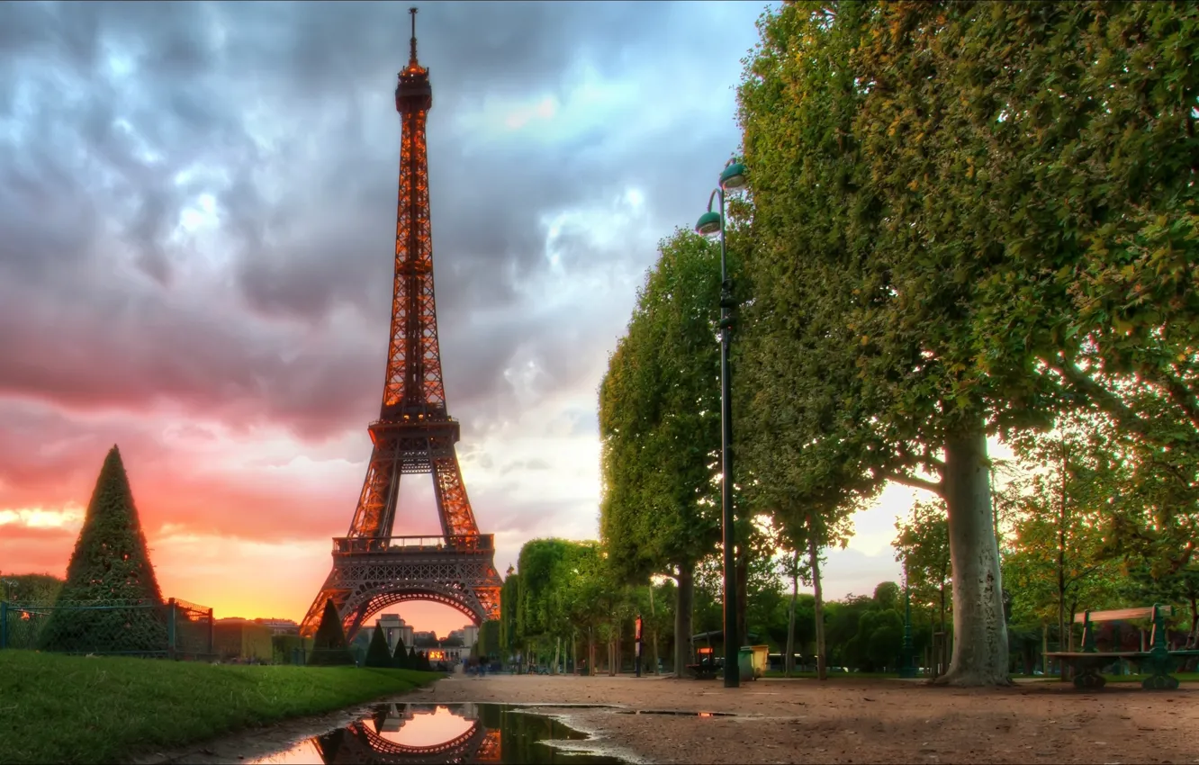 Wallpaper Paris, Paris, night, France, morning, Eiffel Tower, Eyfeleva  Tower images for desktop, section город - download