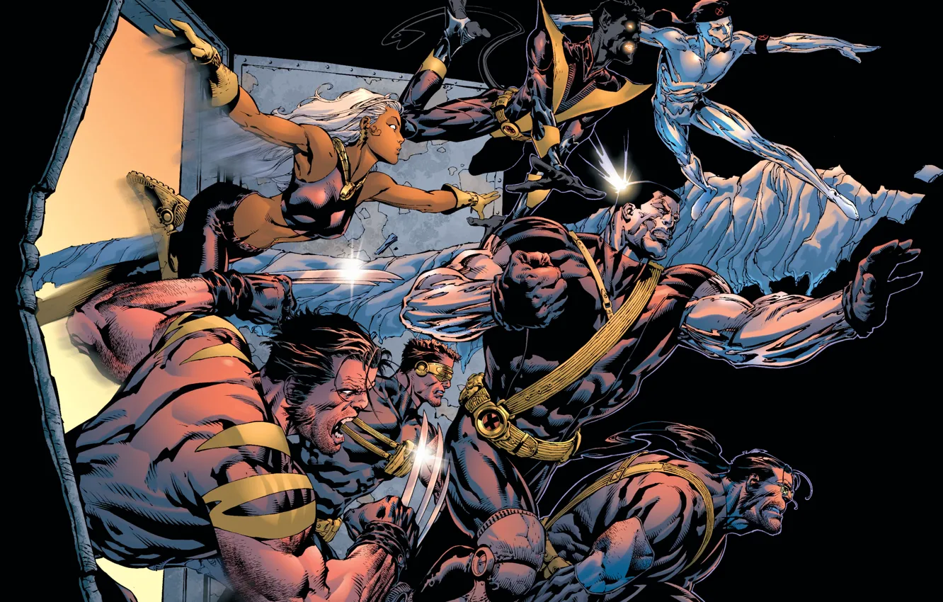 Wallpaper Wolverine, X-Men, Storm, comic, marvel, superheroes, Marvel  Comics, Cyclops, Beast, Colossus, Nightcrawler, Iceman, X-Men images for  desktop, section фантастика - download