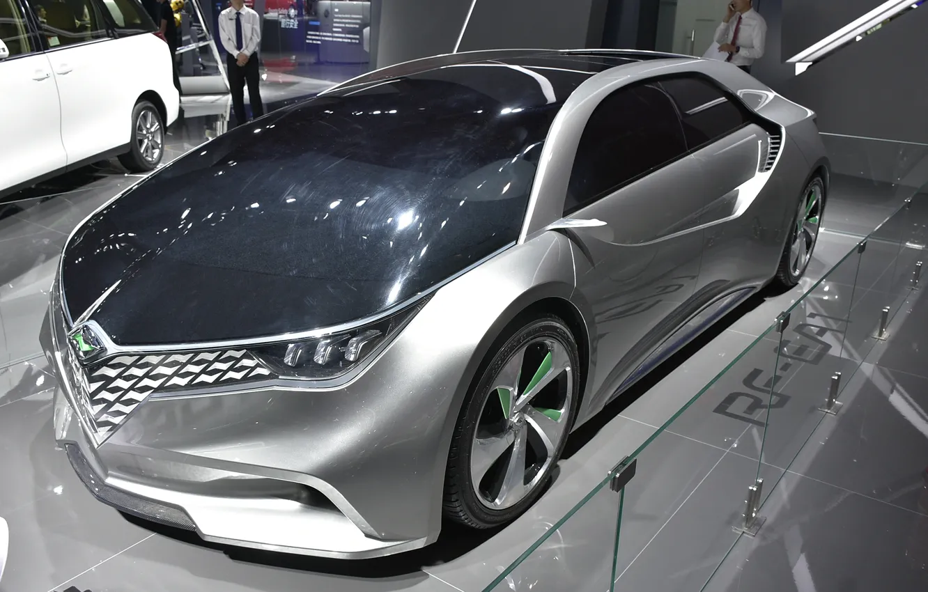 Photo wallpaper the concept car, Toyota, the dealership, electric, FAW-Toyota Ranz RF-EA1 Concept