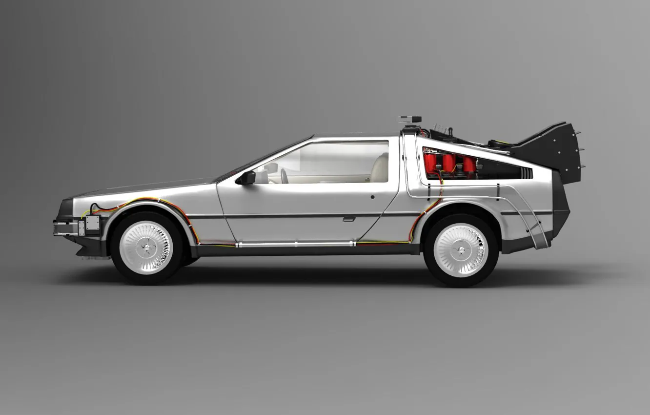 Wallpaper car, the film, car, time machine, back to the future, Delorean,  Back to the future, the DeLorean images for desktop, section минимализм -  download