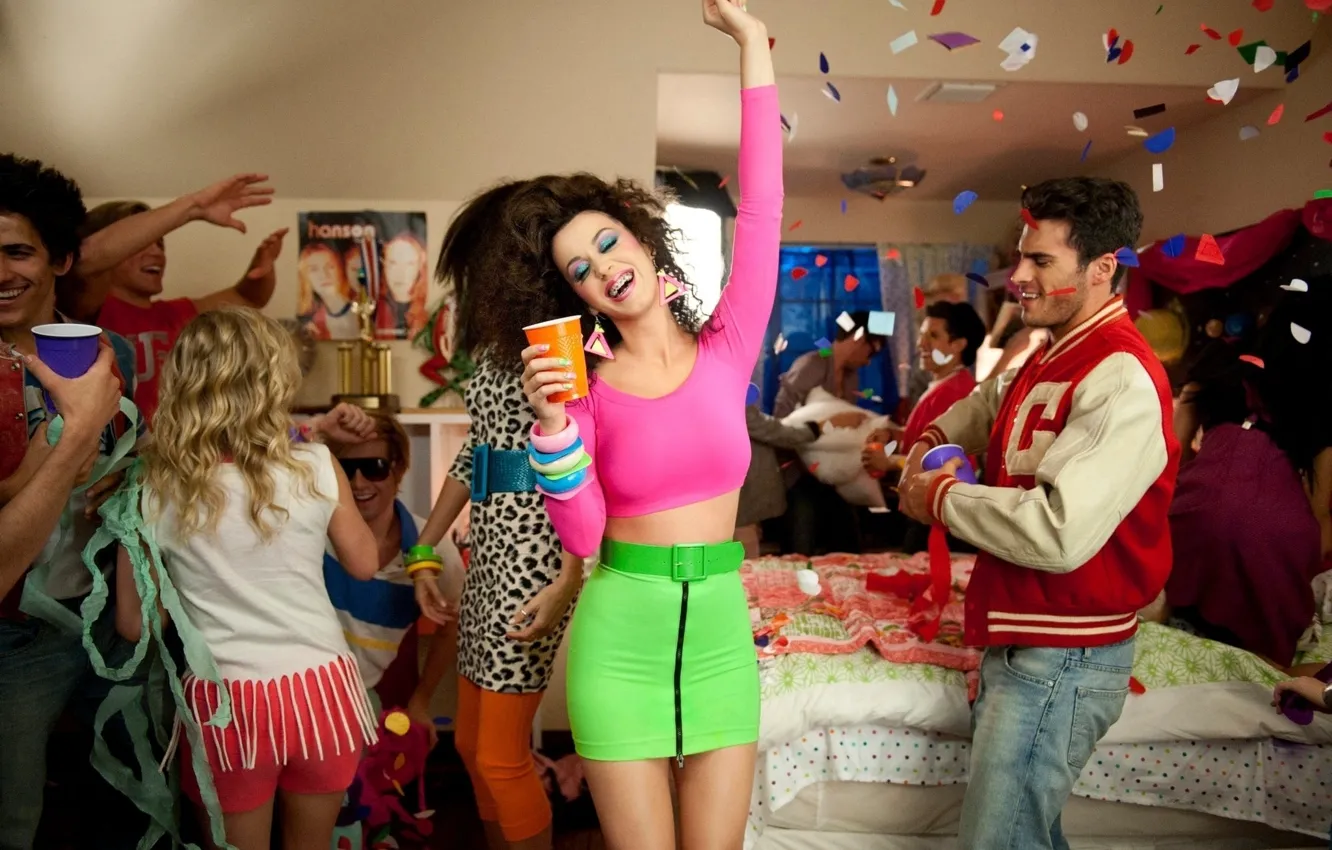 Photo wallpaper joy, party, fun, Katy Perry