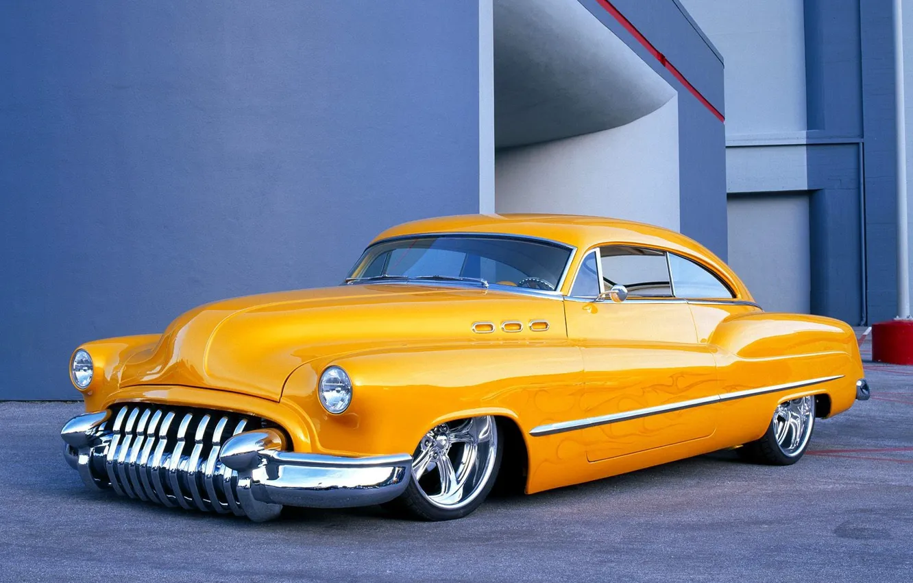 Photo wallpaper Yellow, Buick, Custom