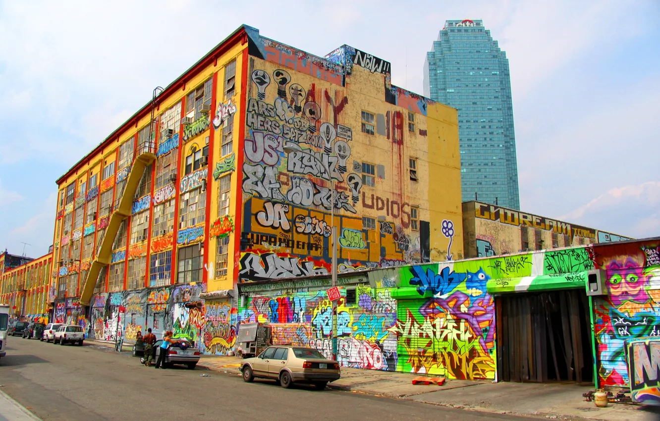 Wallpaper City, Graffiti, Colour images for desktop, section город -  download