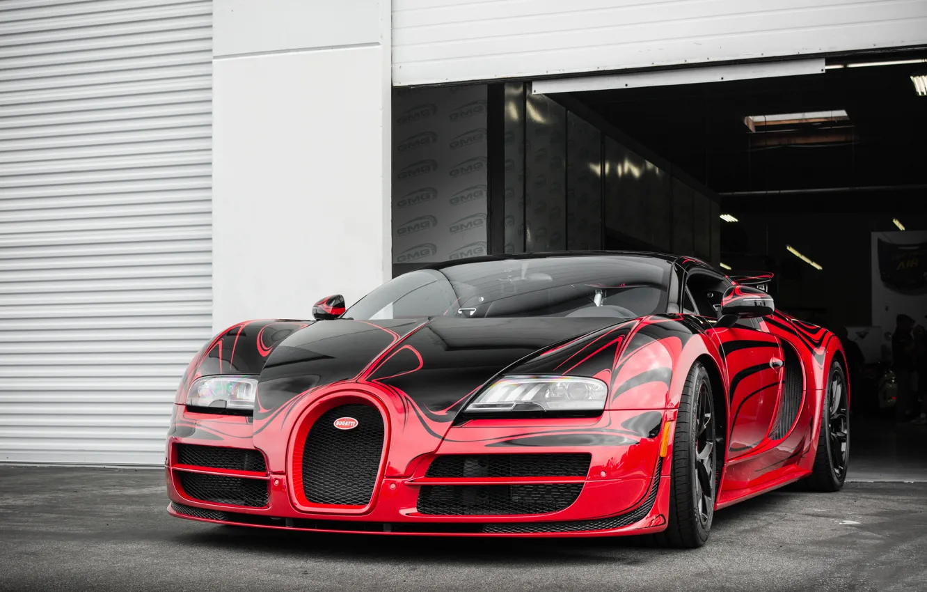 Wallpaper Bugatti, Grand, Veyron, Red, Black, Sport, Rouge, Speed Gold  images for desktop, section bugatti - download