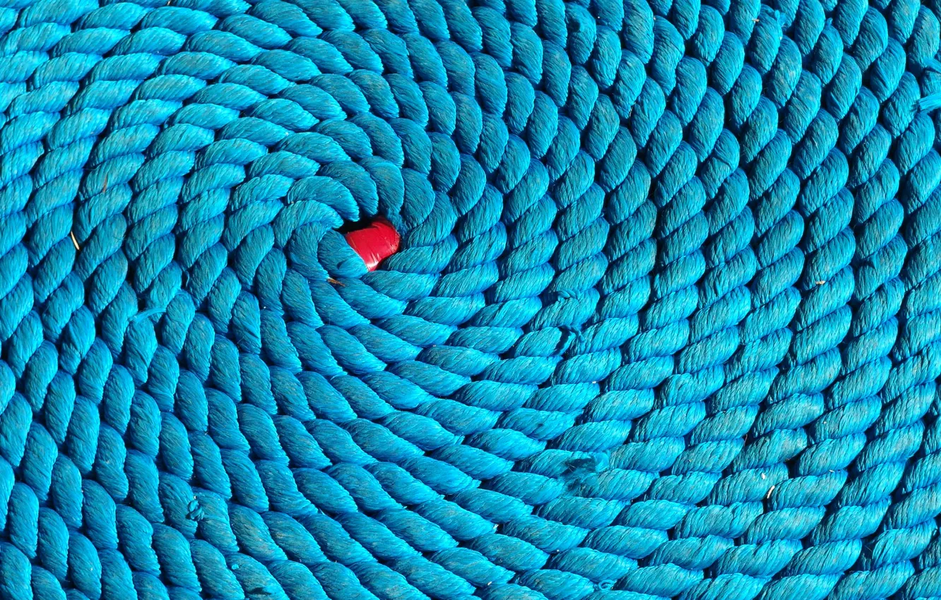 Photo wallpaper blue, rope