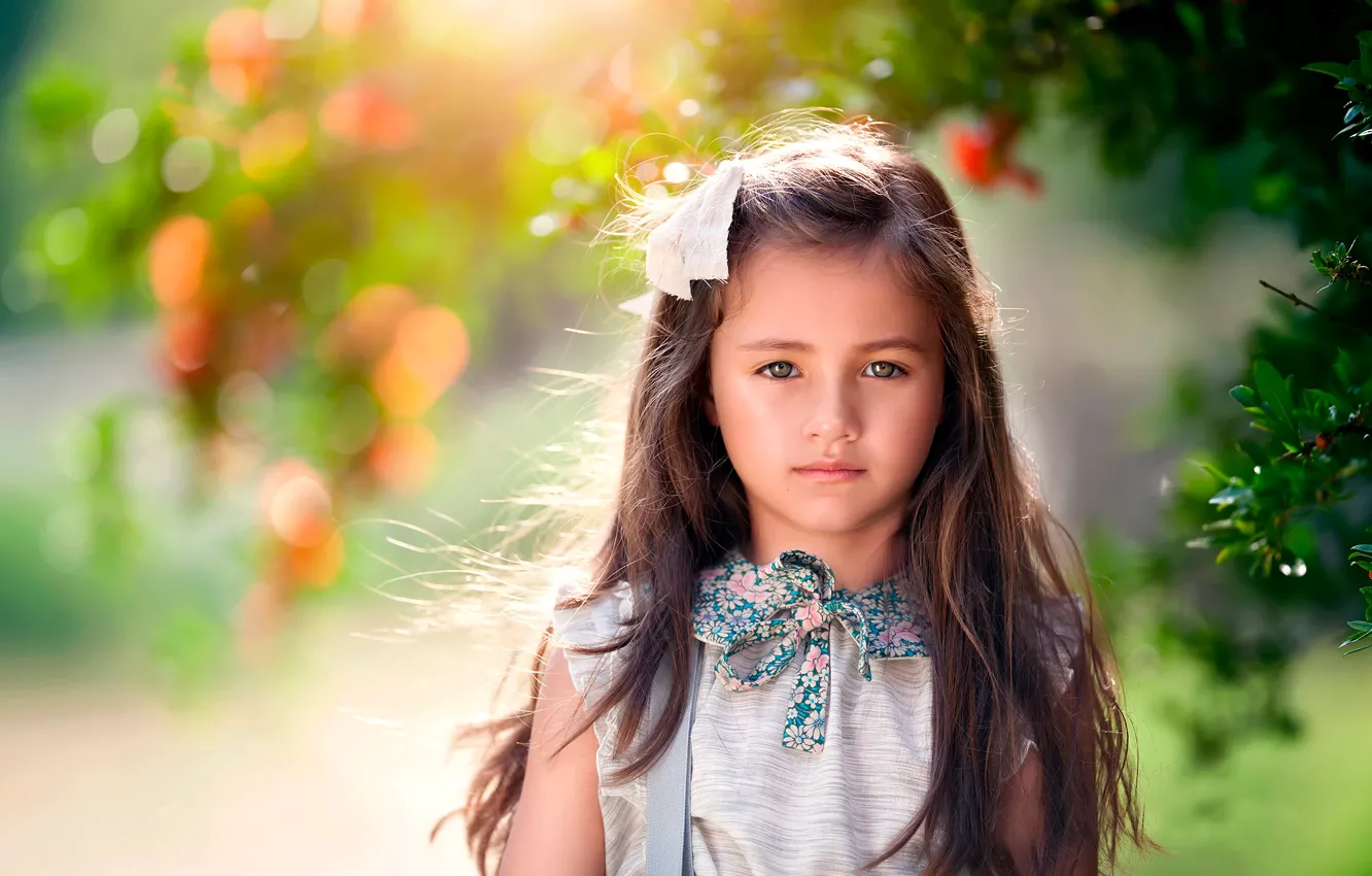 Wallpaper portrait, girl, the beauty, child photography, Wind in her hair  images for desktop, section стиль - download