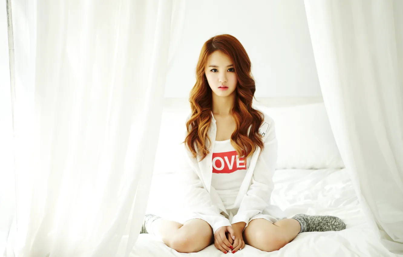 Wallpaper Girl Asian Bed Beauty Kpop Cute Singer