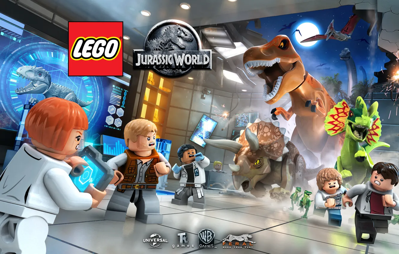 Wallpaper T-Rex, videogame, Jurassic, Jurassic Park, Jurassic World, Owen  Grady, Indominus Rex, LEGO® Jurassic World™, Lego Jurassic World images for  desktop, section игры - download
