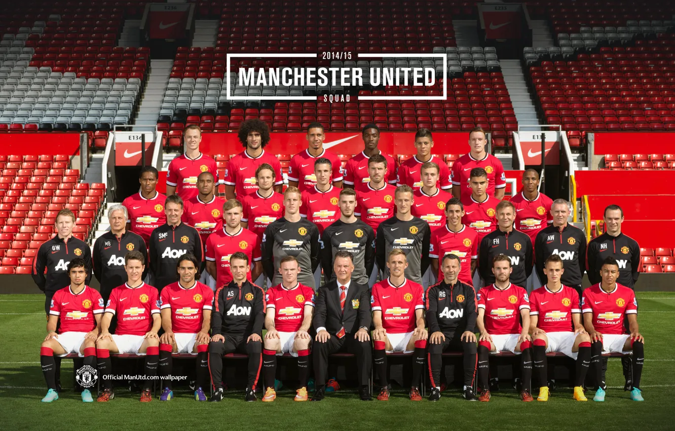 Wallpaper Old Trafford MUFC 20142015 Manchester united squad